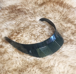 NACA VISOR S GREEN GLOW LOGO BLK