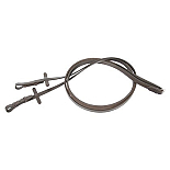 HARRY'S HORSE TEUGELS LEDER MET RUBBER GEVOERD