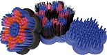 HARRY'S HORSE BORSTELSET FLOWER POWER BLAUW
