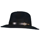 WOOLFELT HAT ROLLABLE BLACK