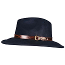 WOOLFELT HAT ROLLABLE BLUE