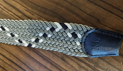 KINGSLAND GEVLOCHTEN RIEM JAN GRIJS 100 CM