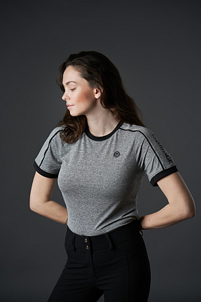 EQ MELISSA SS T-SHIRT GREY MELANGNE 