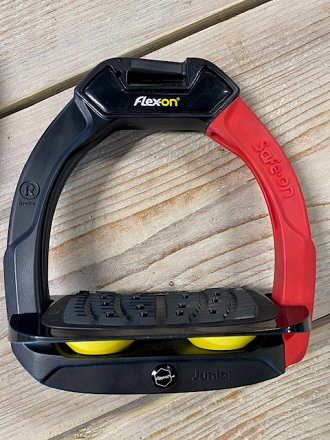 FLEX-ON SAFE-ON JUNIOR ZWART ROOD GEEL
