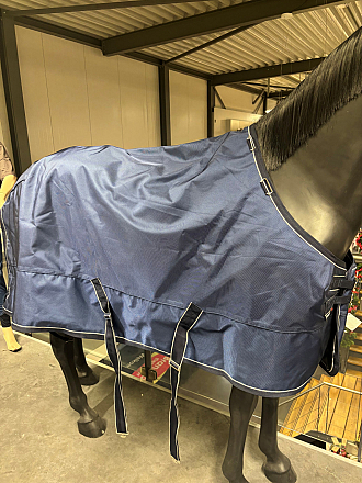 Dominick Stable Rug 350 g Navy/Navy&White 140 6'4