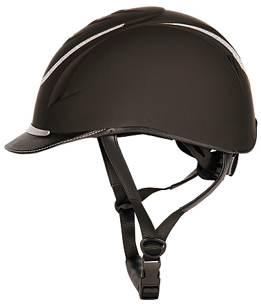 HARRY'S HORSE VEILIGHEIDSCAP CHALLENGE SPARKLE ZWART