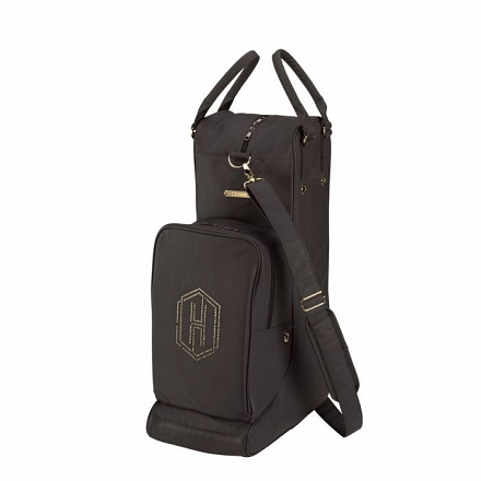 ESKADRON CAP/LAARZENTAS HERITAGE FAUX LEATHER BLACK TRUFFLE