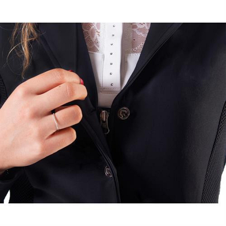 QHP WEDSTRIJDJAS NOVEN DAMES ZWART