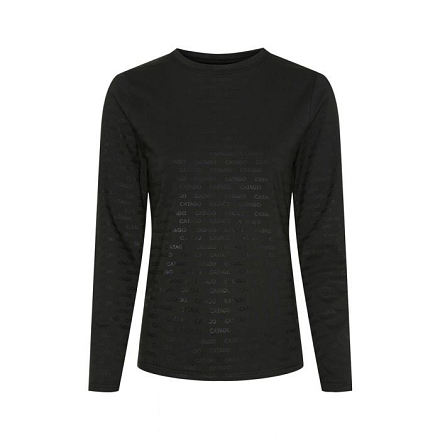 CATAGO AMINA LOGO LS T-SHIRT BLACK