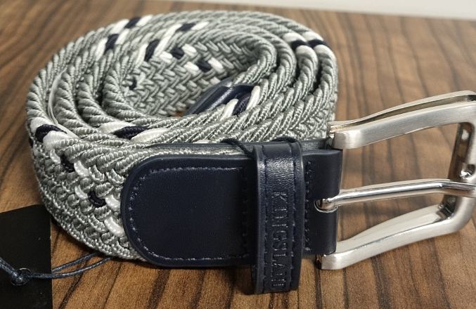 KINGSLAND GEVLOCHTEN RIEM JAN GRIJS 100 CM